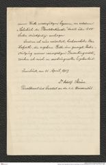 Nachlass Franz Steindachner, Brief von Adolf Steuer an Franz Steindachner (21.04.1907), Inv.Nr. 515.01, Seite 4